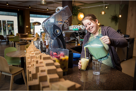 Fotografie Bagels and Beans