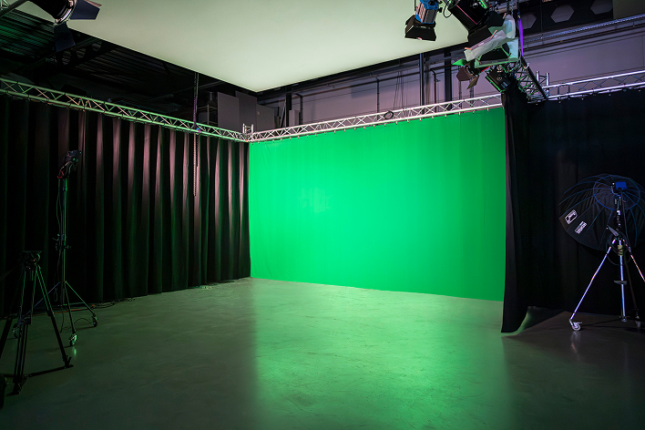 Ruime fIlmstudio met greenscreen huren