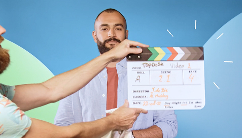 Animatie en video gecombineerd in meertalige uitlegvideo van TOPdesk