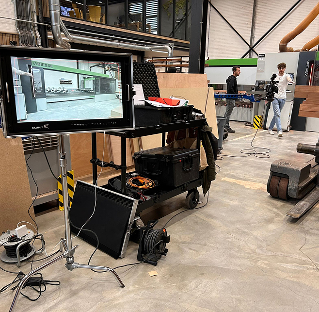Behind the scenes tijdens de HMB multipoint deluxe commercial