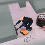 Tussenfase van 3D werk voor commercial