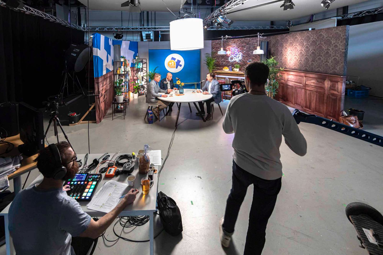 Voorbeeld van een filmset voor Trekpleister in een filmstudio