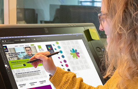 Wervingscampagne met vormgeving