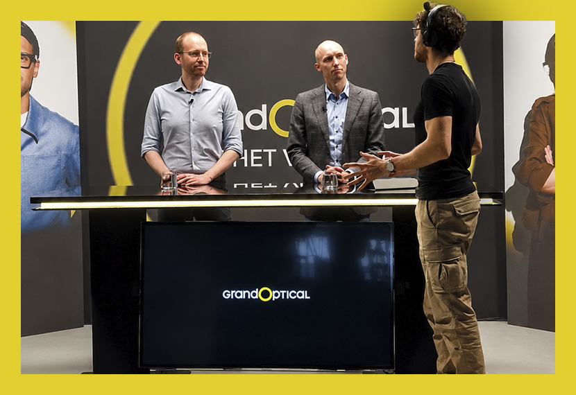 Livestream vanuit onze studio in IJsselstein, Utrecht voor GrandOptical