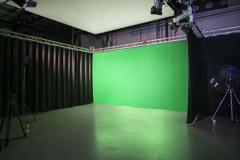 Ruime filmstudio met greenscreen in de buurt van Hilversum om te huren