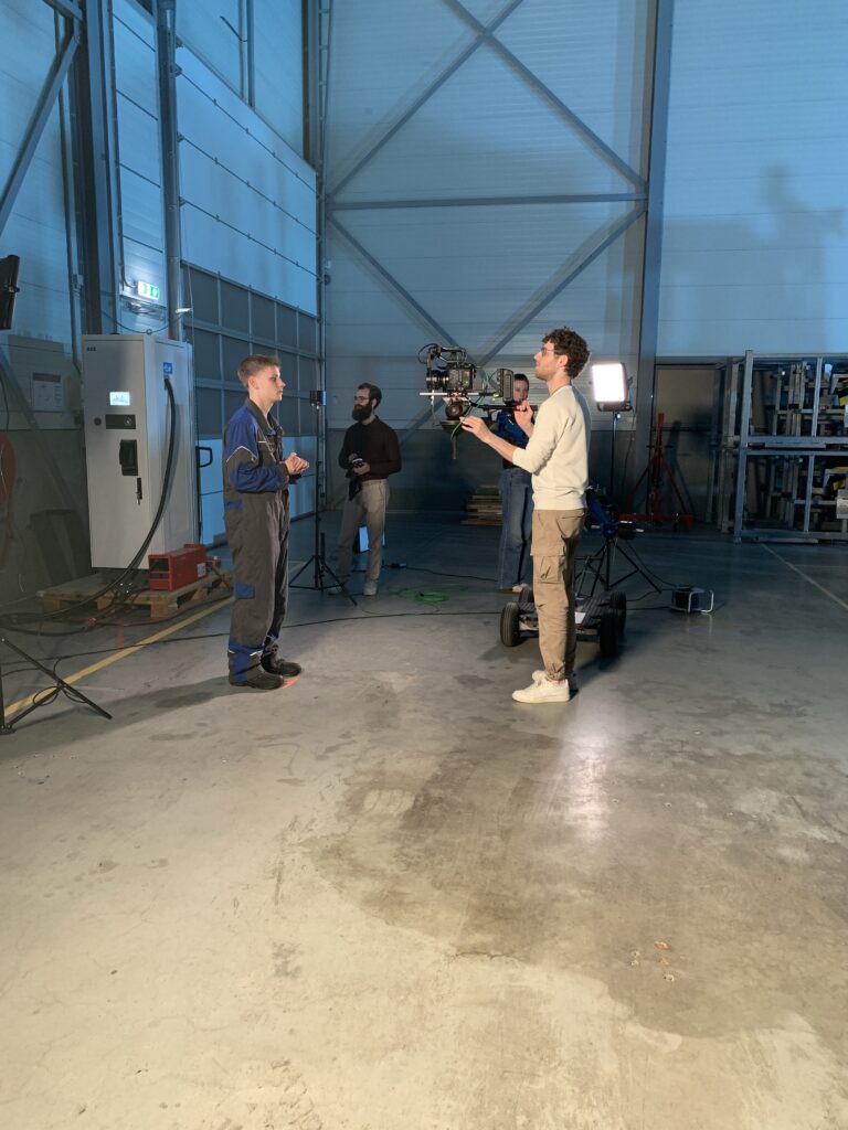 Nils middag behind the scenes bij het filmen van de commercial voor Terberg