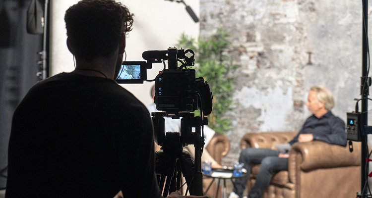 Livestream met filmset