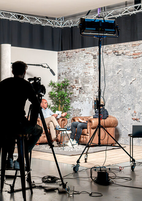 Filmstudio in de buurt van Den Haag om te huren voor podcast en video opnames